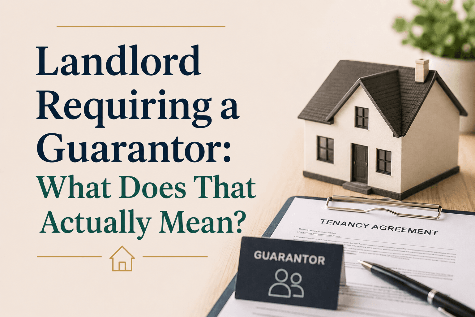 My Landlord Is Requiring a Guarantor: What Does That Actually Mean?